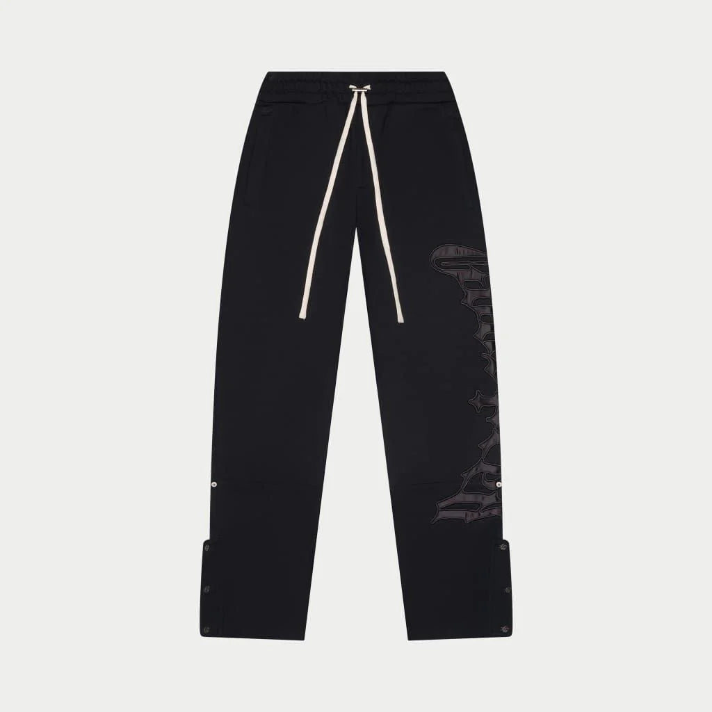 GODSPEED BLACK SATIN SWEATSUIT (TOP & BOTTOM)