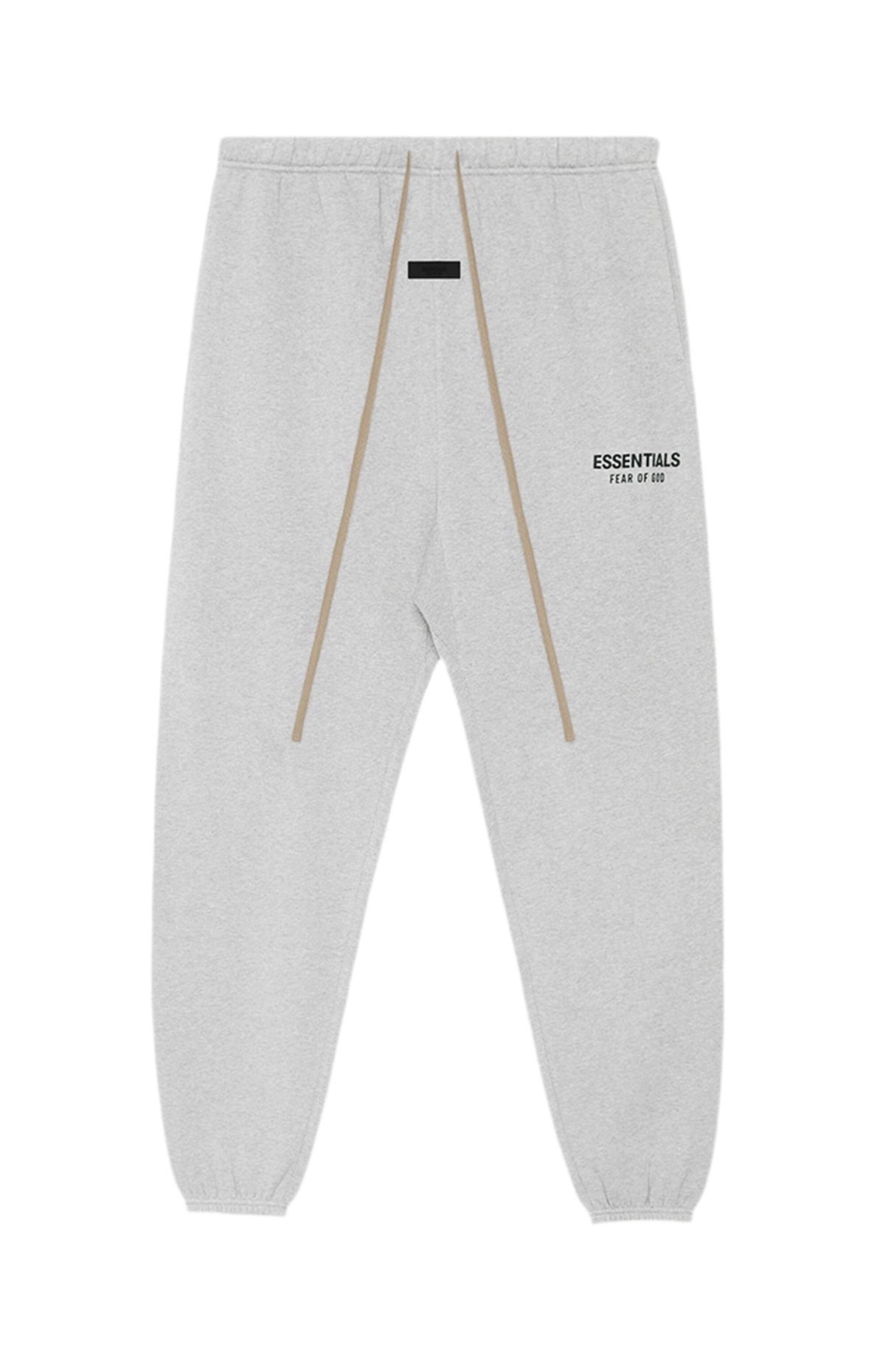 Essentials Light Heather Grey Sweatpants styled with casual outfit on model