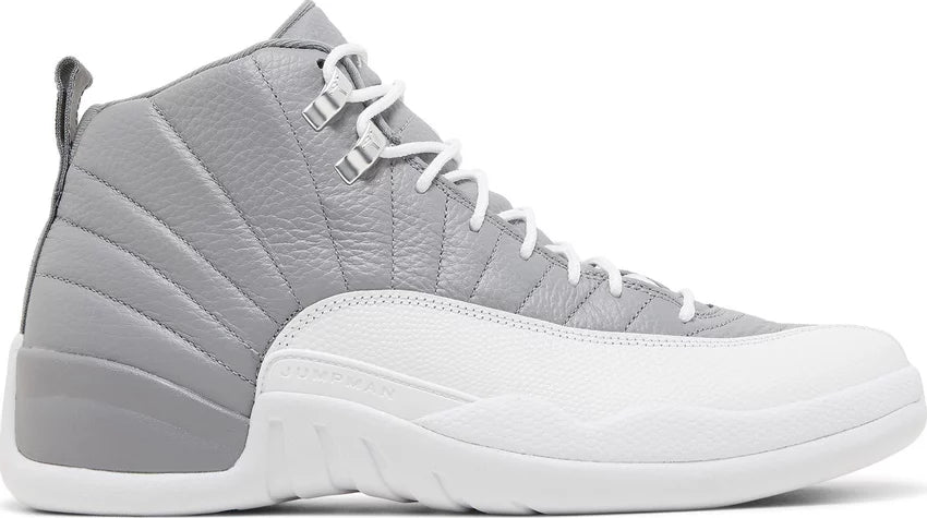 Jordan 12 Retro Stealth sneaker with stealth-inspired colorway and iconic silhouette