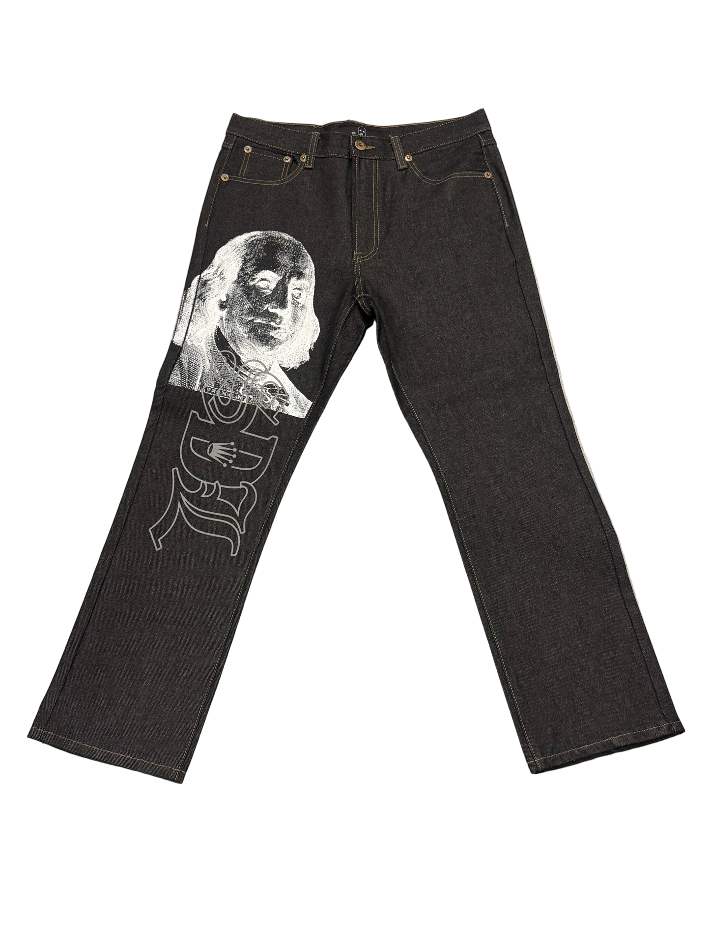SKY DA LIMIT WHITE/GREY BENJAMIN CHARCOAL JEANS