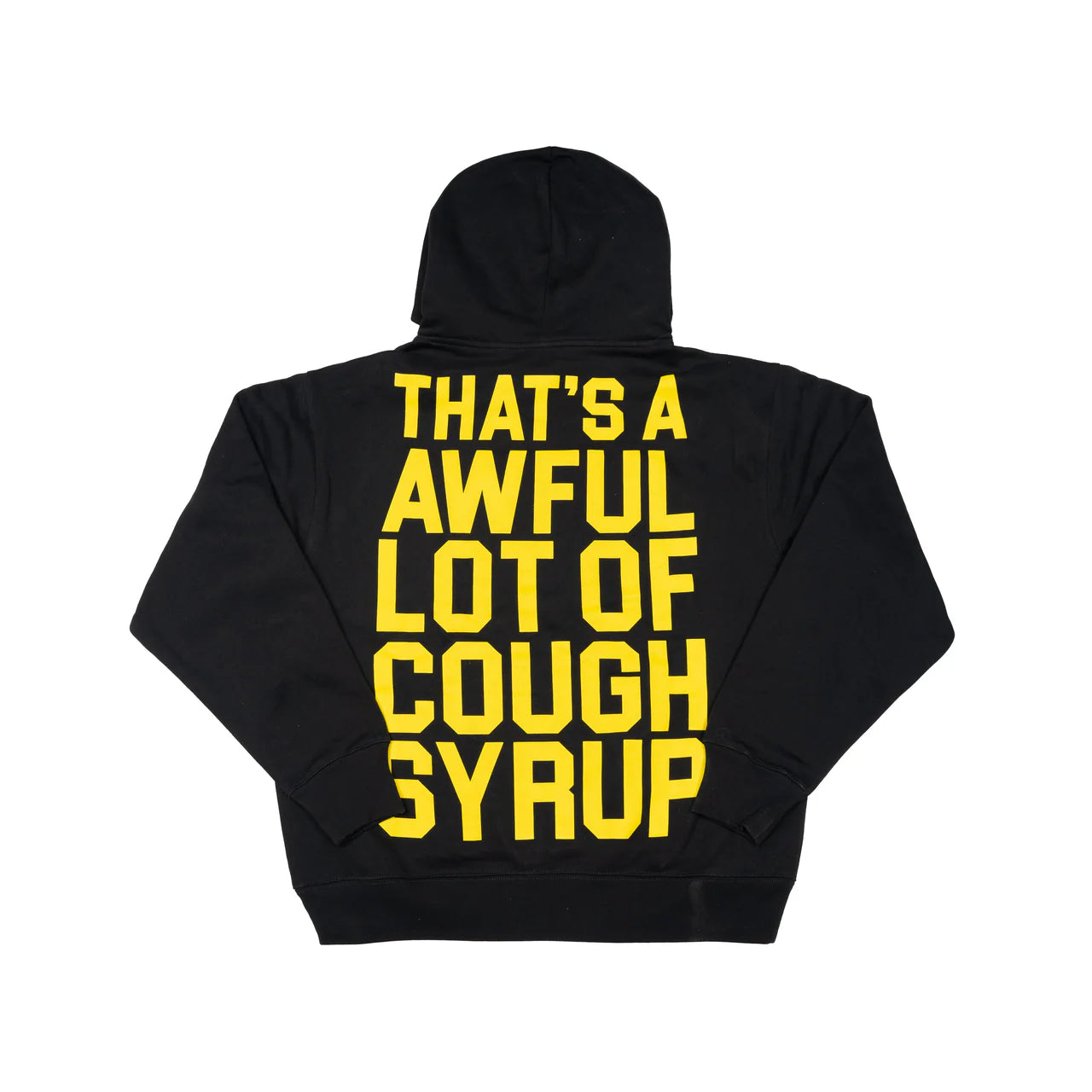 AWFUL LOT OF COUGH SYRUP CLASSIC HOODIE (BLACK/YELLOW)