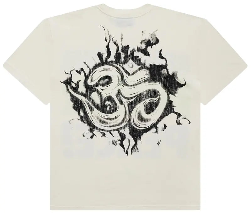 HELLSTAR "REACH YOUR INNER PEACE" CREAM/GREEN T-SHIRT