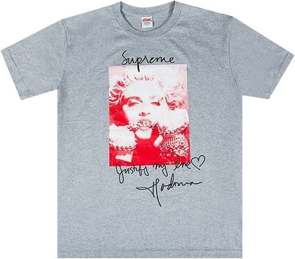 SUPREME T SHIRT featuring Madonna-inspired graphic for bold streetwear style