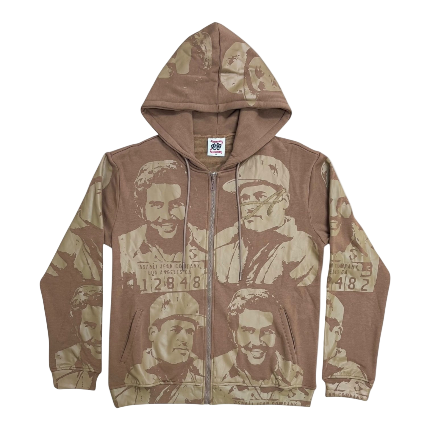 ASAALI BROWN MONOCHROME CARTEL HOODIE
