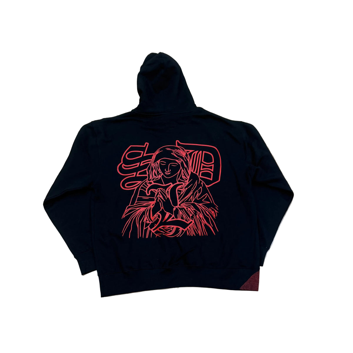 SKYS DA LIMIT BLACK/RED VIRGIN MARY HOODIE