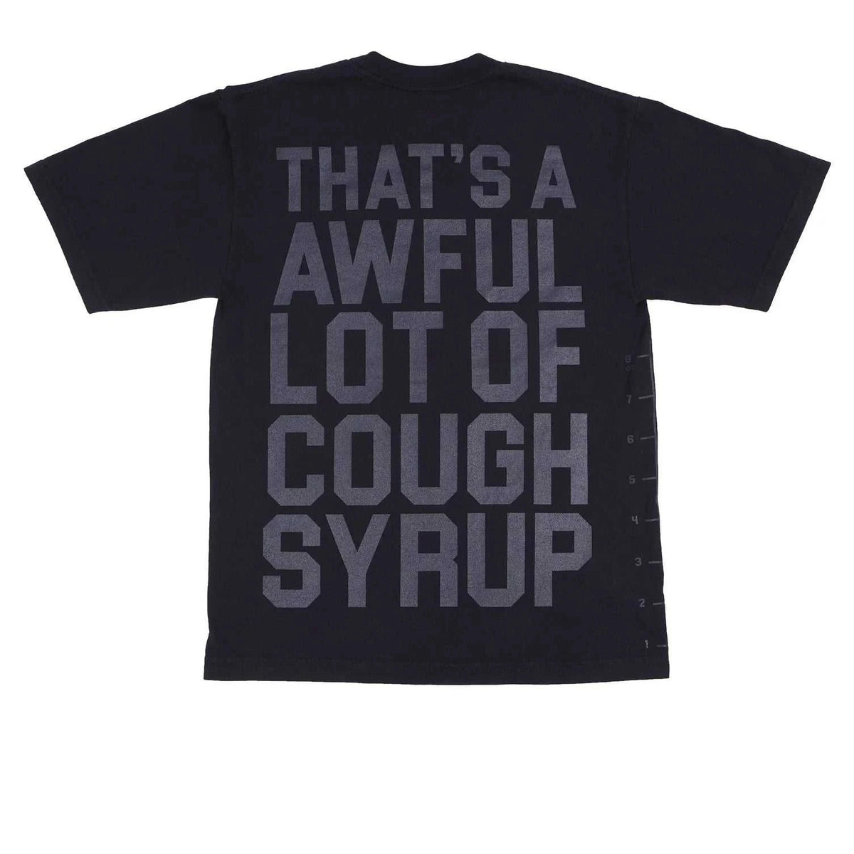 AWFUL LOT OF COUGH SYRUP CLASSIC T-SHIRT "BLACK TONAL"