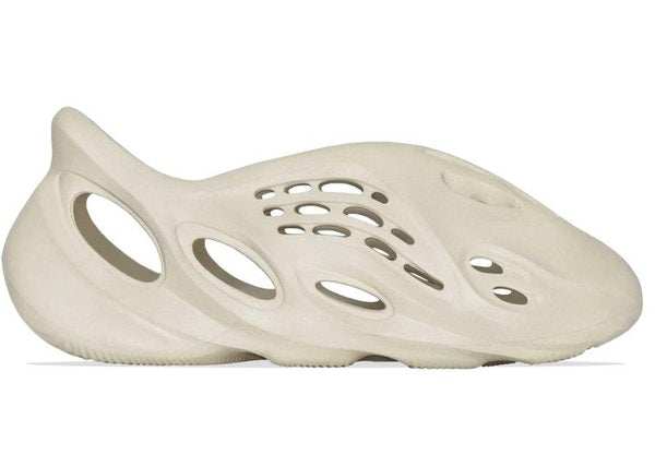 adidas Yeezy Foam RNNR Sand sneaker side view with unique perforated design