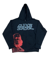 SKY DA LIMIT DIAMOND RED/BLACK BUDDHA ZIP UP