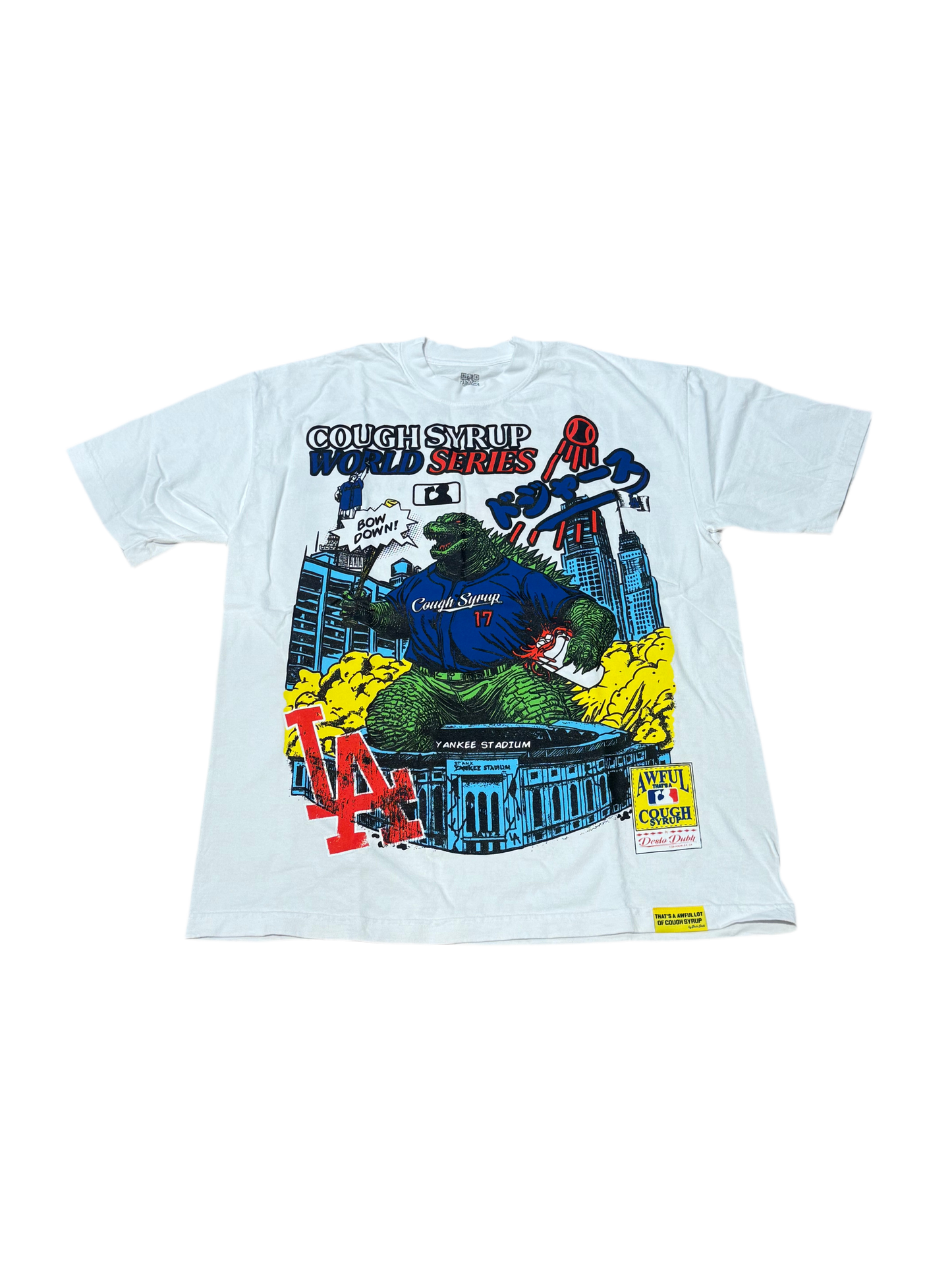 AWFUL LOT OF COUGH SYRUP DODGERS T-SHIRT