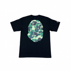 BAPE APE HEAD GREEN CAMO BLACK T-SHIRT