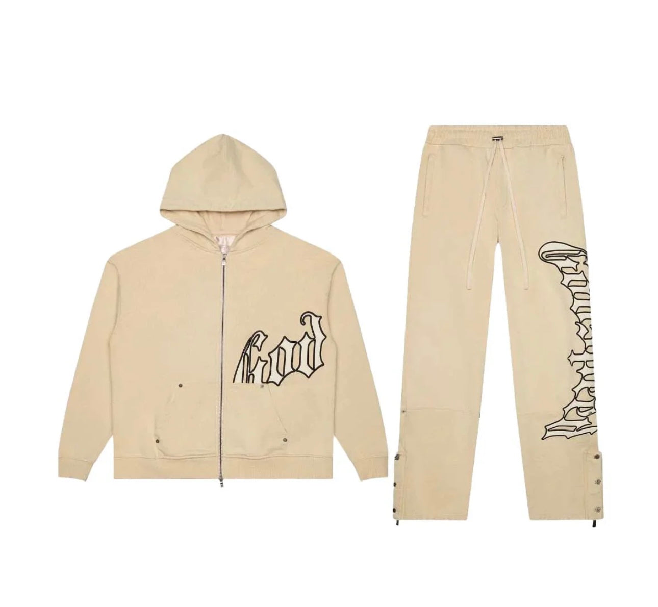GODSPEED SWEATSUIT CREAM BONE (TOP & BOTTOM)