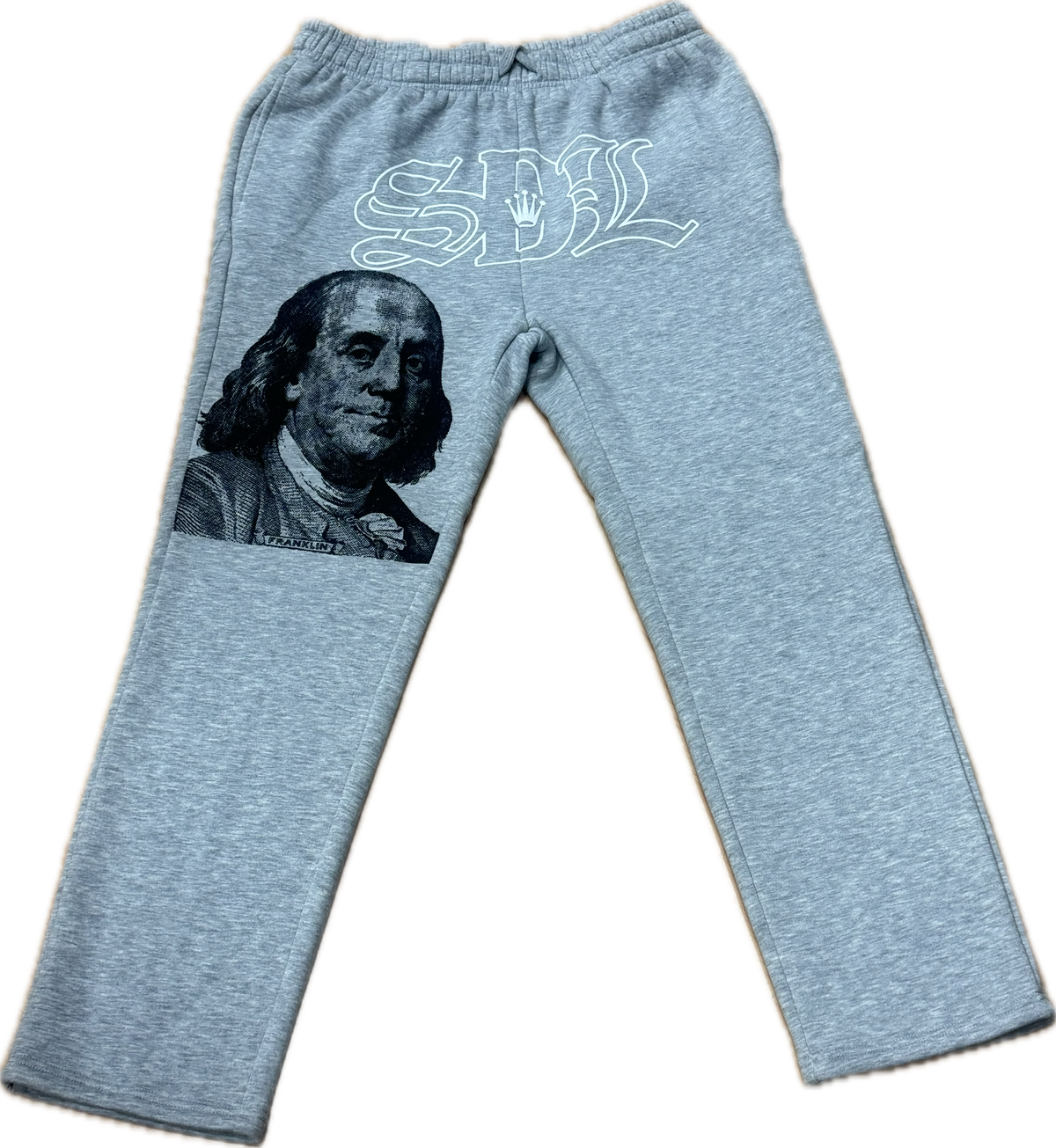 SKYS DA LIMIT BLACK BENJAMIN GREY SWEATPANTS