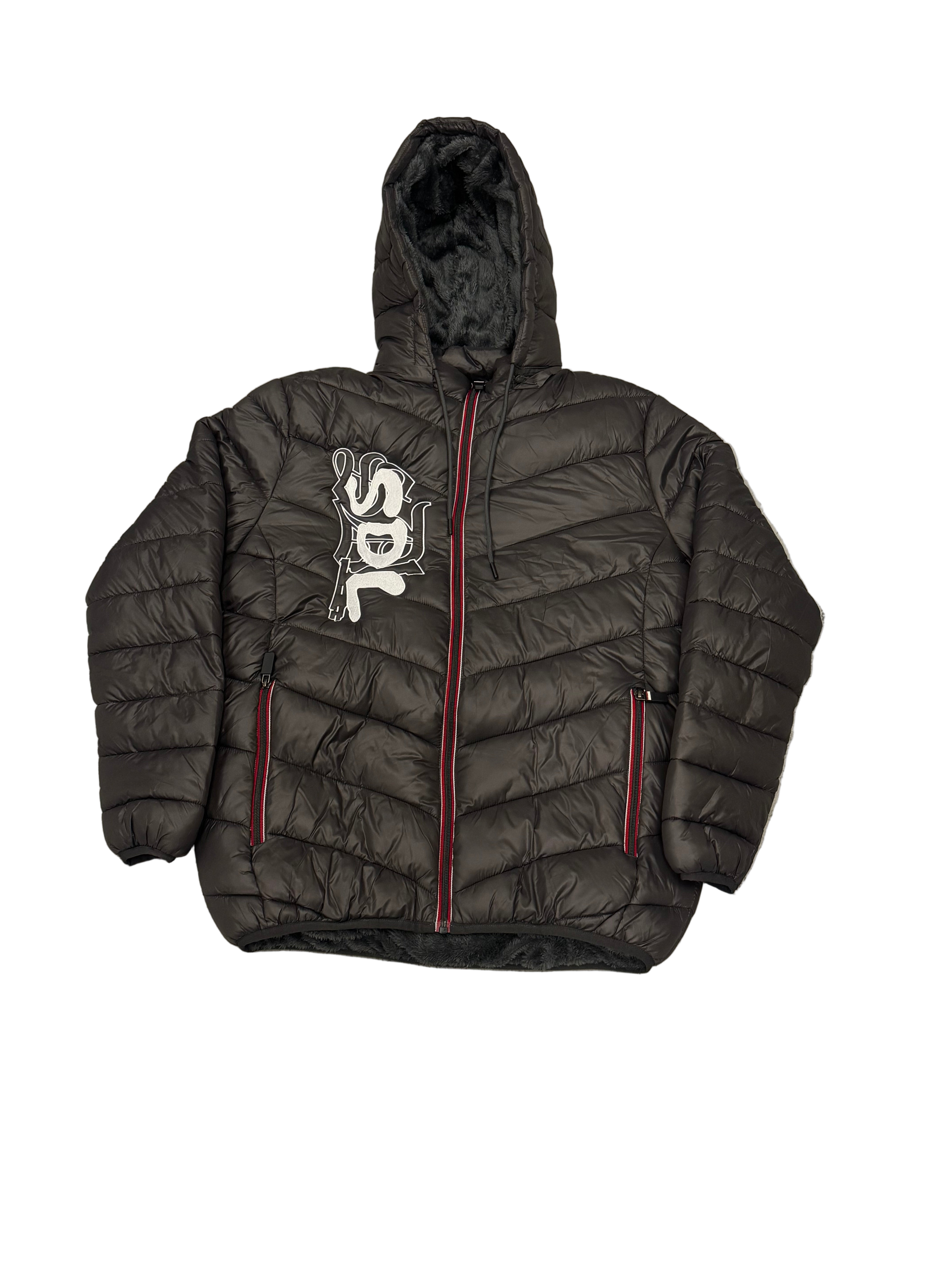 SKY DA LIMIT GREY CHAPO PUFFER JACKET