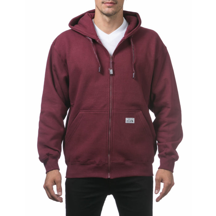 PRO CLUB MAROON ZIP UP JACKET