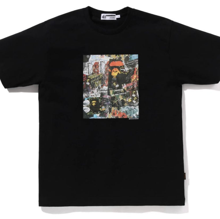 BAPE FLYER BLACK TEE SHIRT