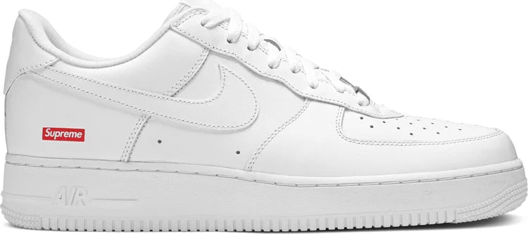 Air Force 1 Low Supreme White sneaker with low-top silhouette and crisp white finish for versatile everyday wear