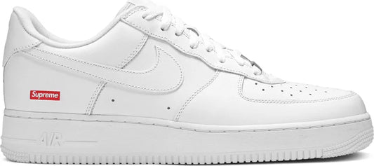 Air Force 1 Low Supreme White sneaker with low-top silhouette and crisp white finish for versatile everyday wear