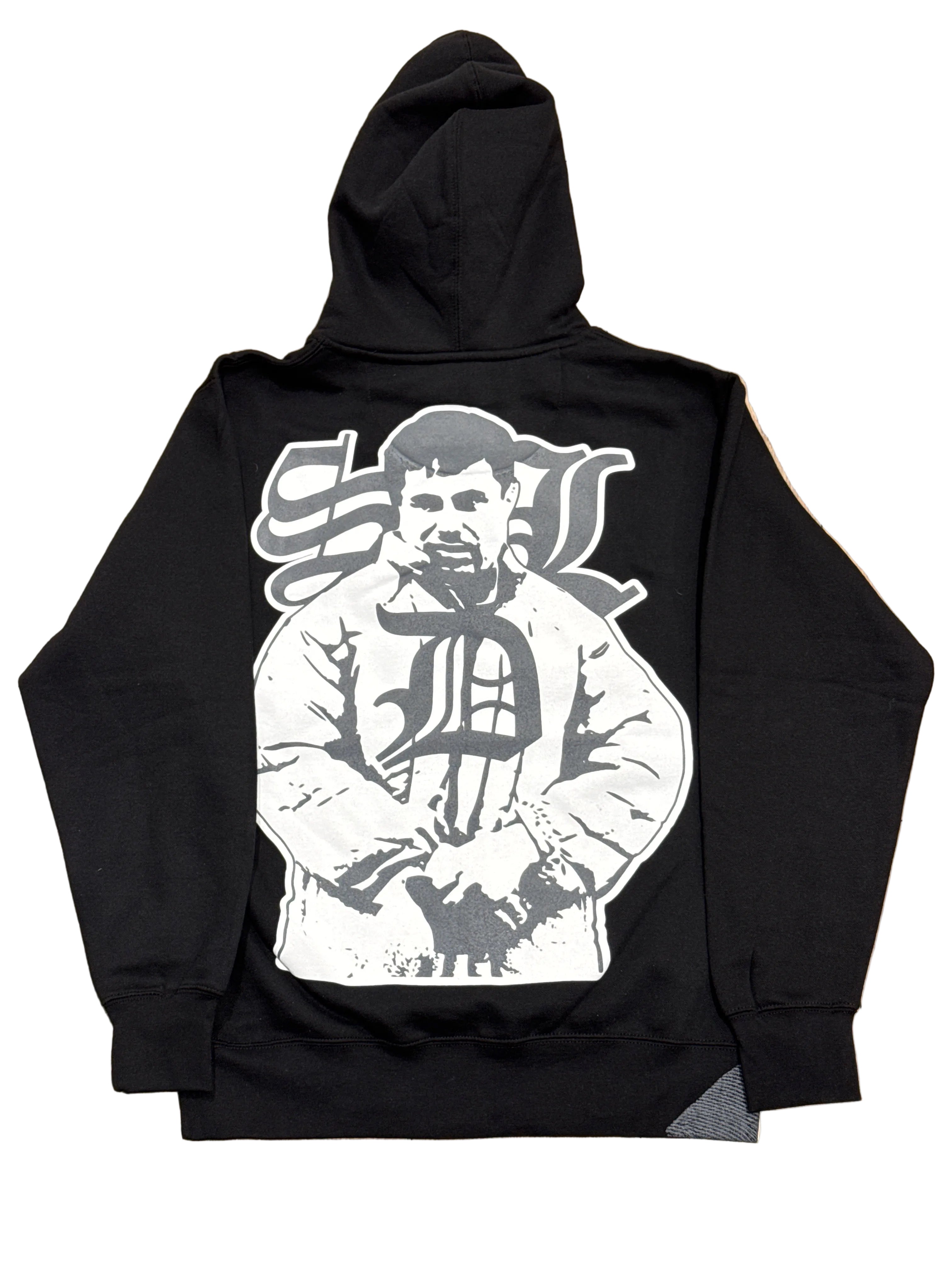 SKY DA LIMIT WHITE ‘S’/GREY CHAPO BLACK HOODIE