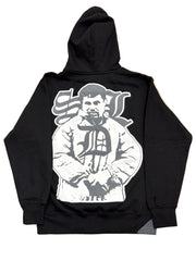 SKY DA LIMIT WHITE ‘S’/GREY CHAPO BLACK HOODIE