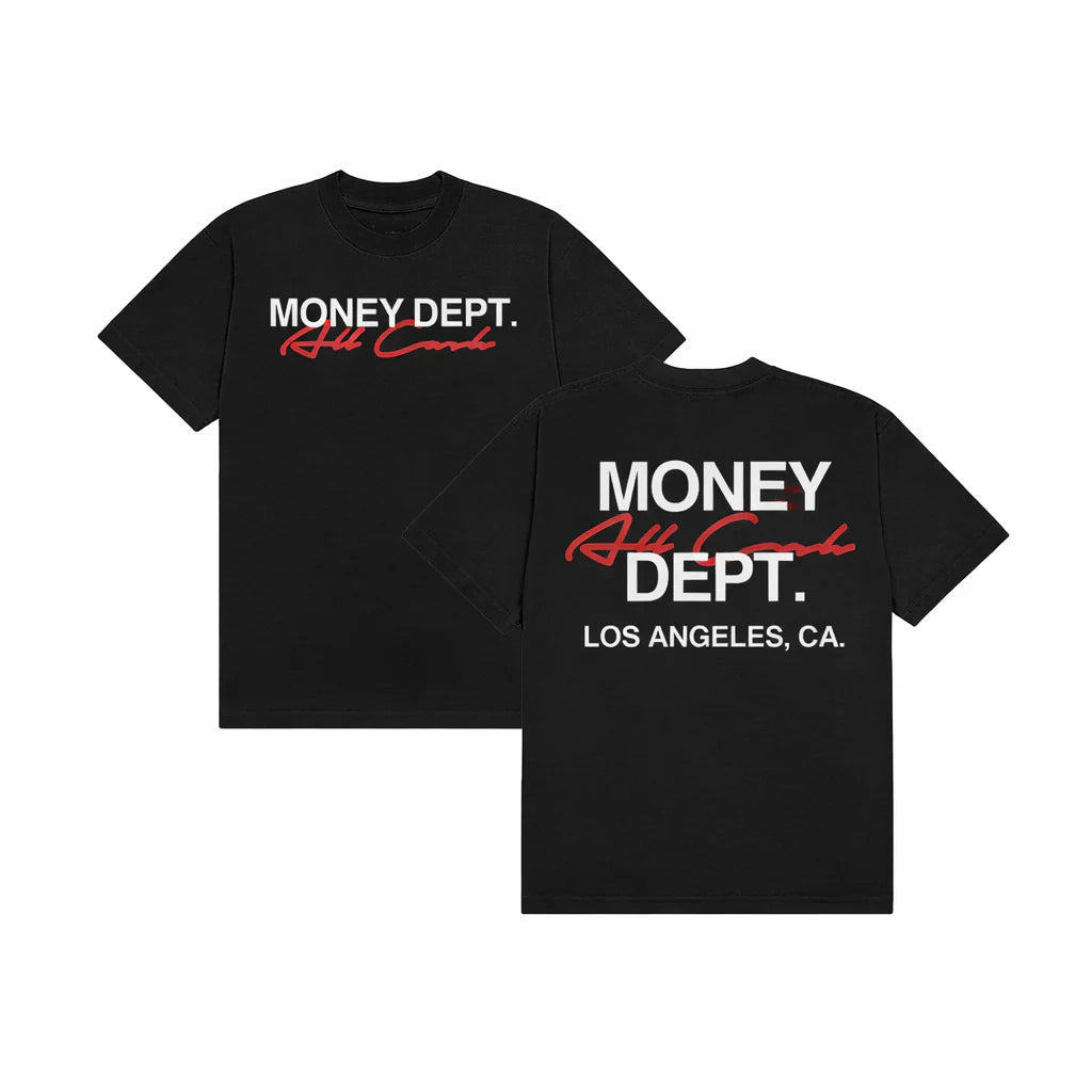 MONEY DEPT ALL CASH T SHIRT RED