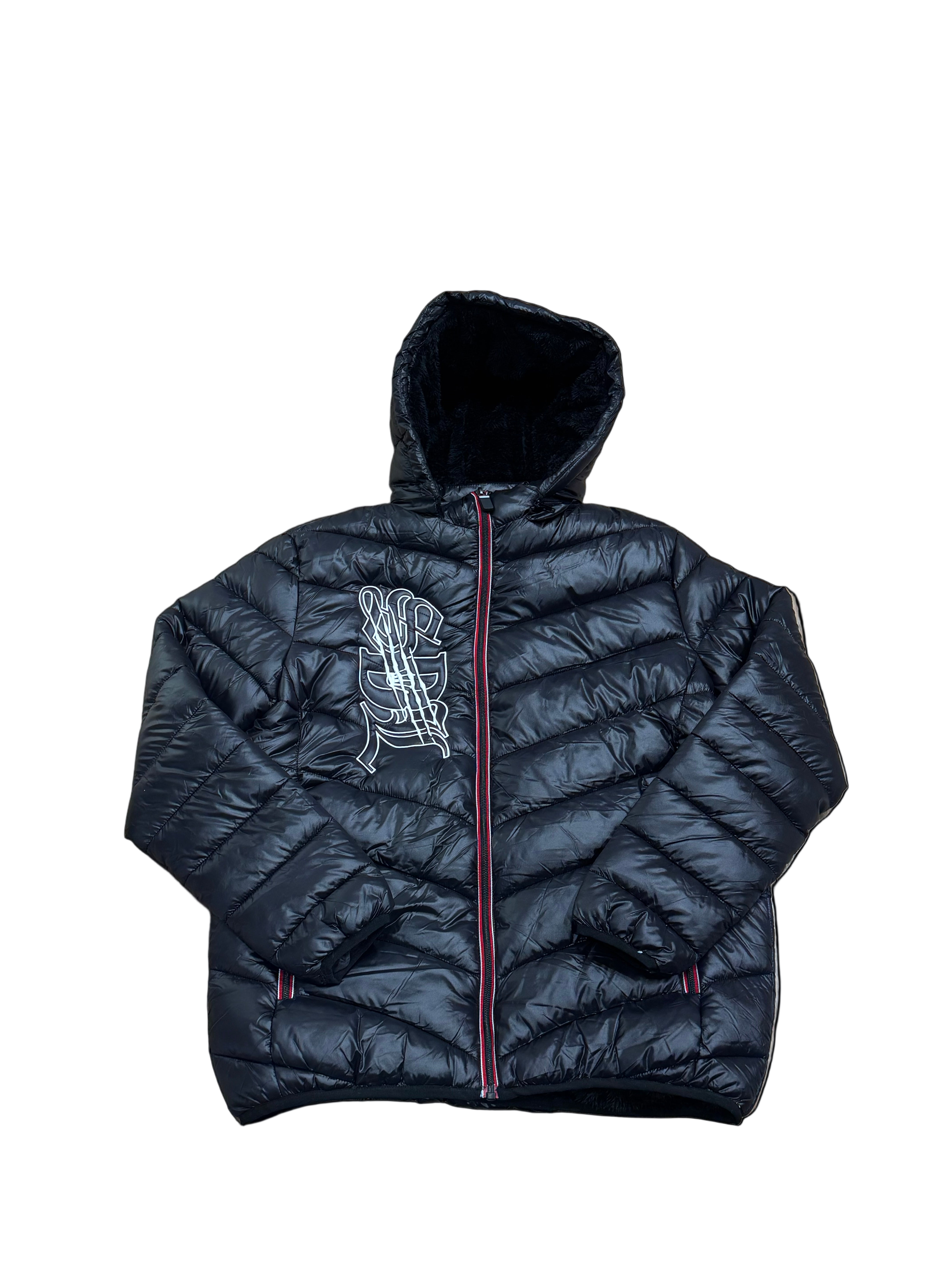 SKY DA LIMIT CHAPO SKULL BLACK PUFFER