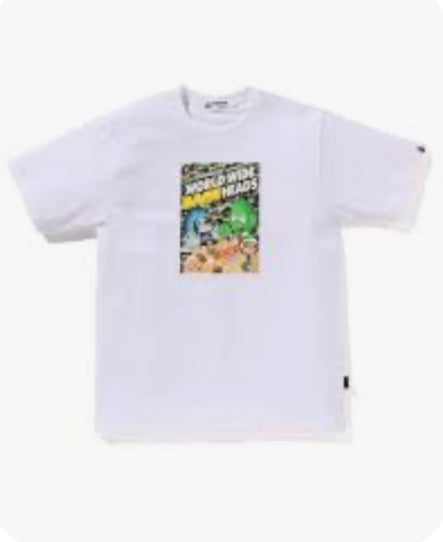 BAPE WWBH WHITE TEE SHIRT