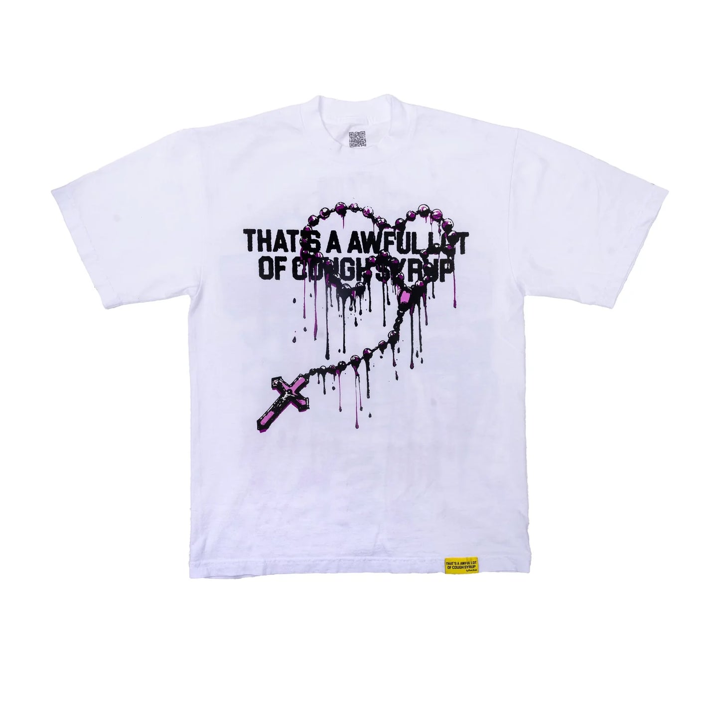 AWFUL LOT OF COUGH SYRUP "ROSARY" T-SHIRT