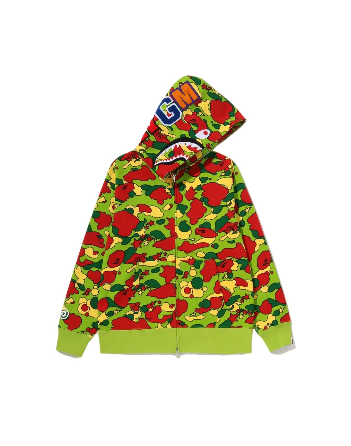 BAPE CAMO FULL SHARK ZIP