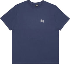 Stussy Basic Logo Navy Tee