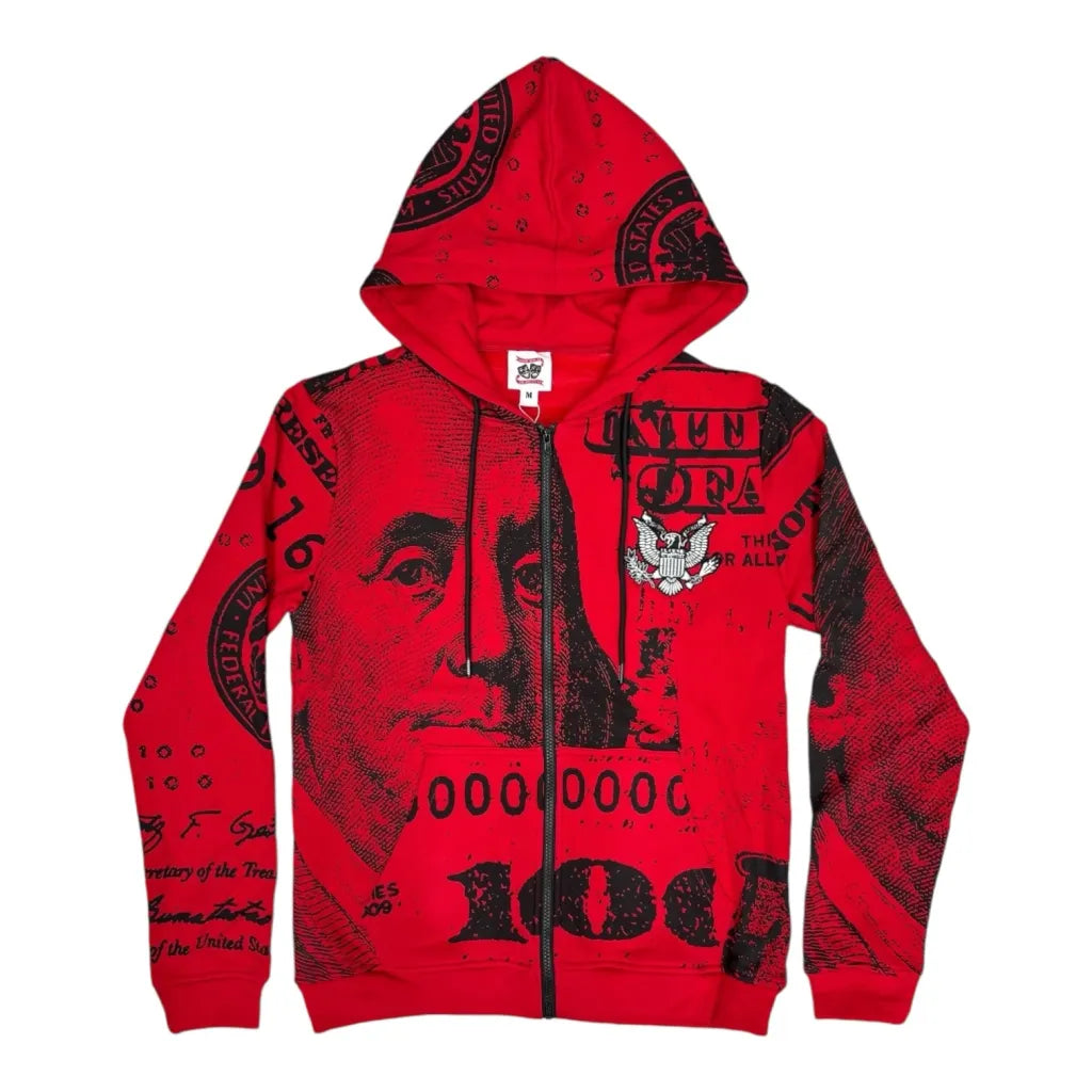 NOTHING PERSONAL X ASAALI RED ZIP UP