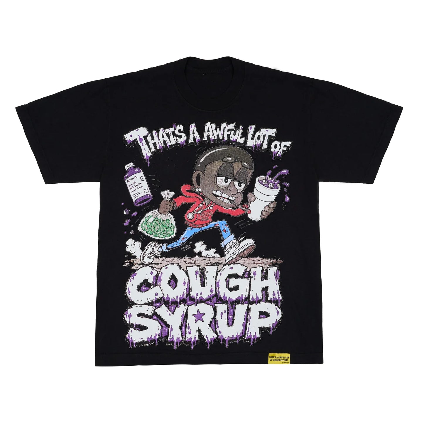 AWFUL LOT OF COUGH SYRUP "CHIEFIN HEAVILY" T-SHIRT