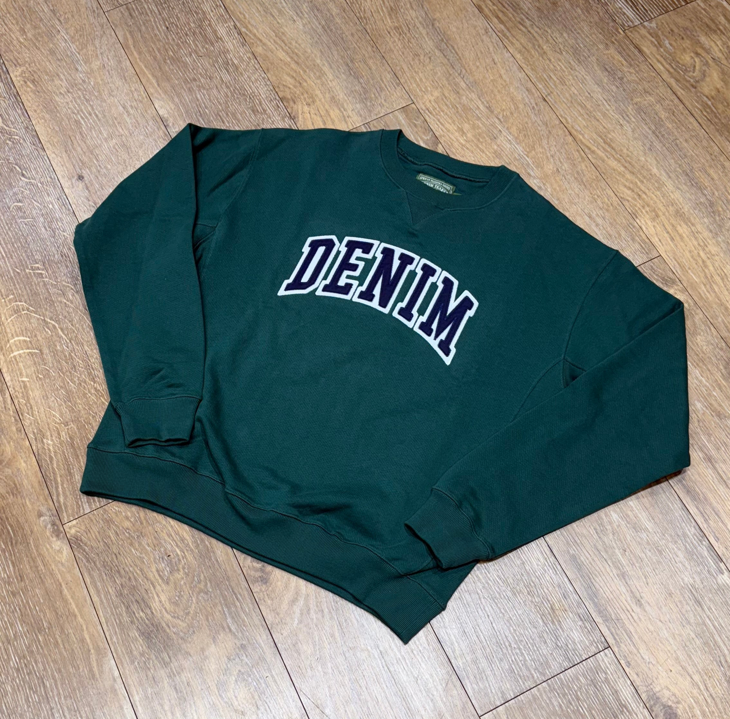 DENIM TEARS ‘DT’ GREEN CREWNECK (DEAL OF THE DAY) (BRAND NEW)