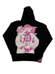 SKY DA LIMIT PINK CHAPO HOODIE BLACK