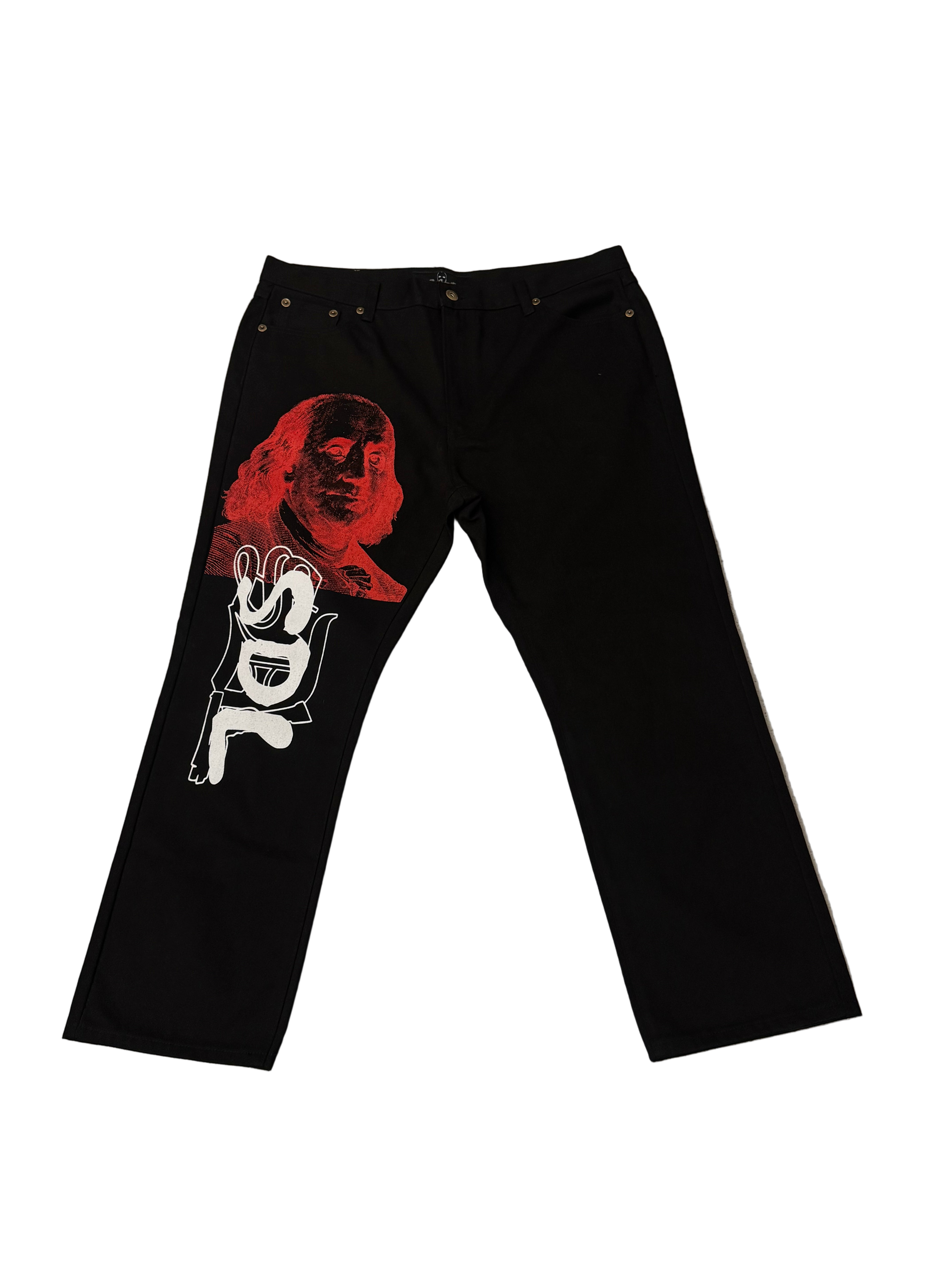 SKY DA LIMIT RED/BLACK BENJAMIN JEANS V2