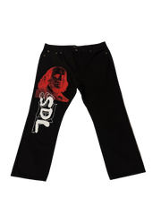 SKY DA LIMIT RED/BLACK BENJAMIN JEANS V2