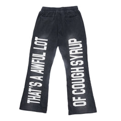 AWFUL LOT OF COUGH SYRUP SKELETON SWEATPANTS