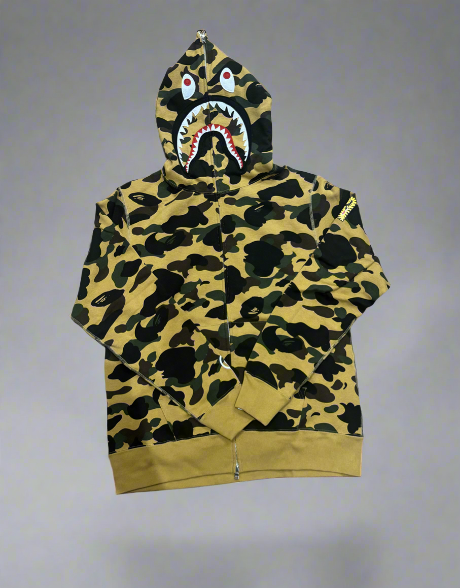 BAPE FULL ZIP JACKET TAN CAMO