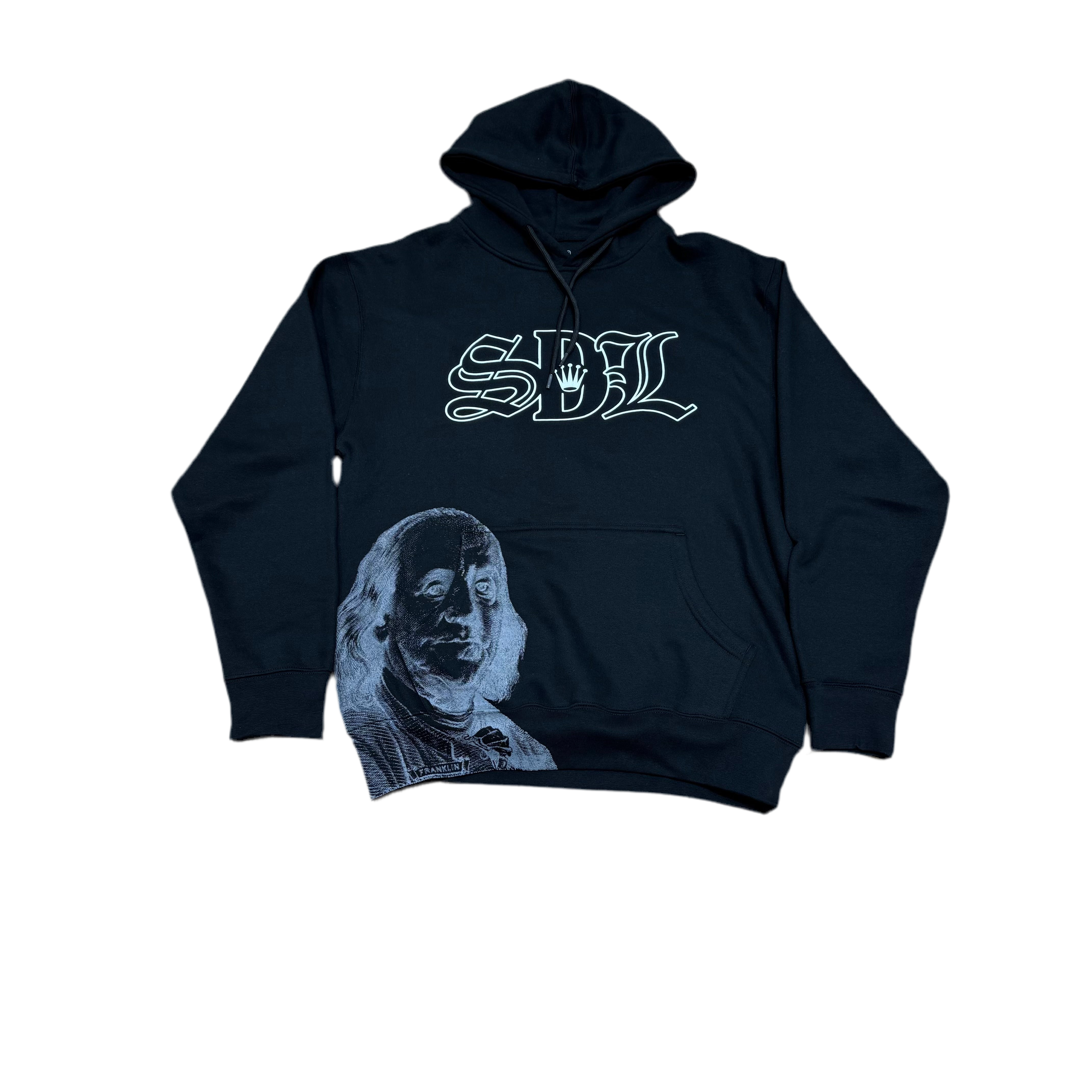 SKY DA LIMIT BLACK/WHITE CHAPO HOODIE V2