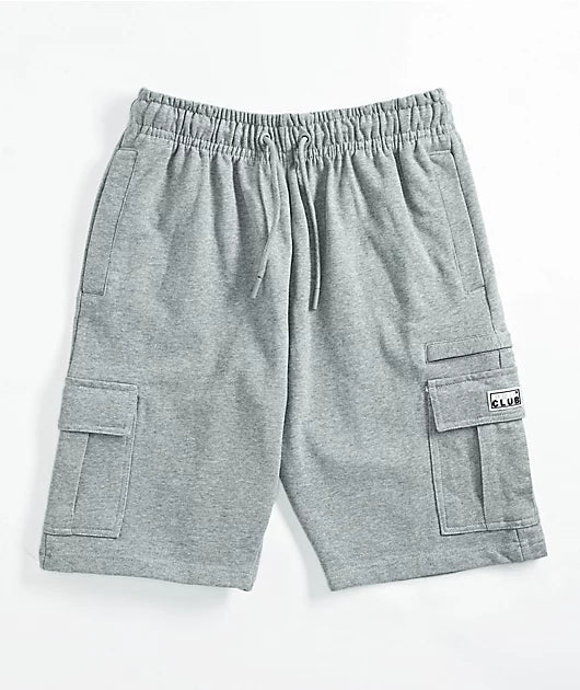 Pro Club men’s cargo sweat shorts light grey