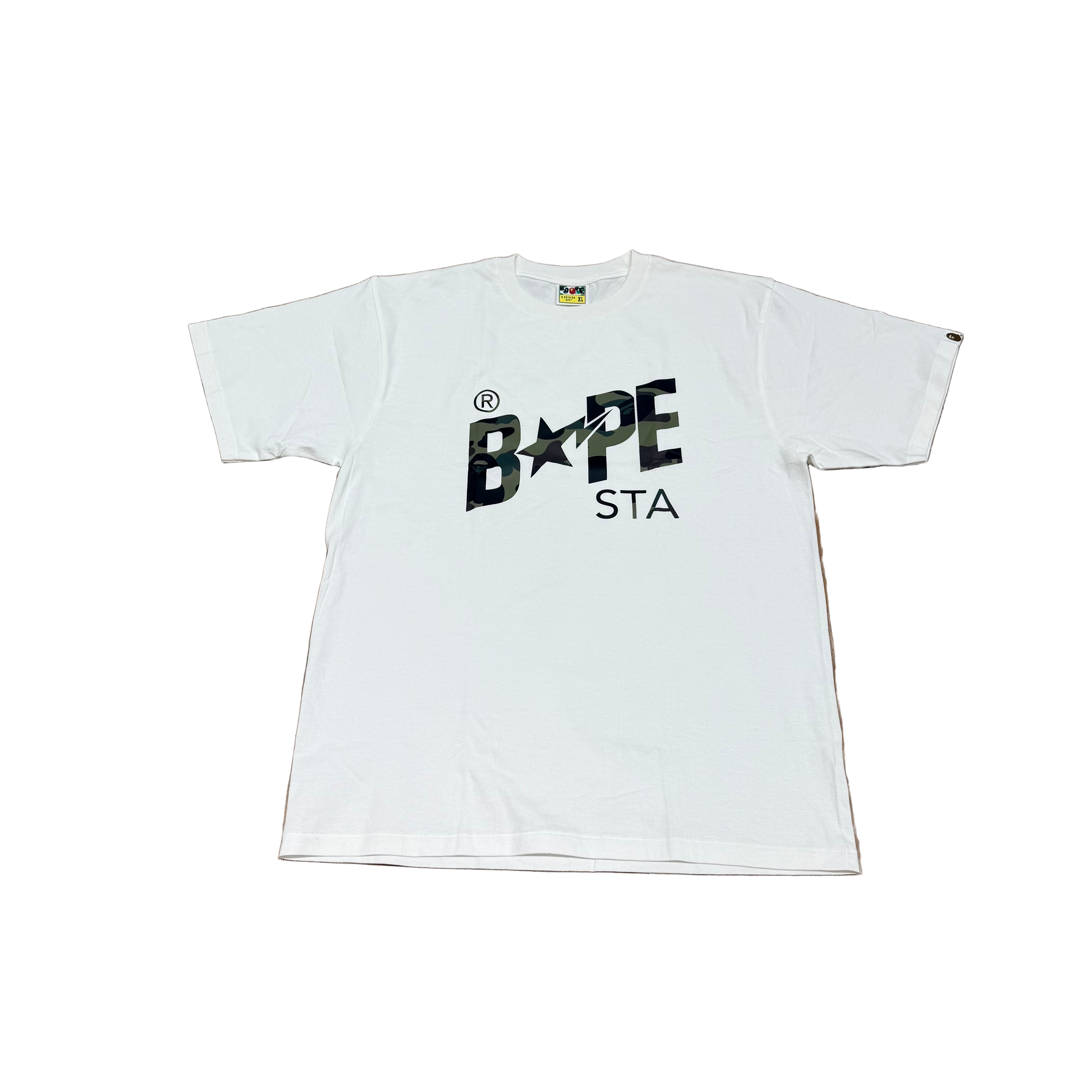 BAPE BAPESTA 1ST CAMO WHITE TEE