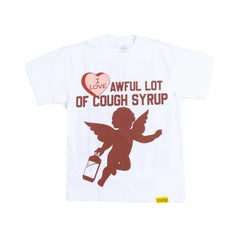 AWFUL LOT OF COUGH SYRUP VALENTINES WHITE T-SHIRT