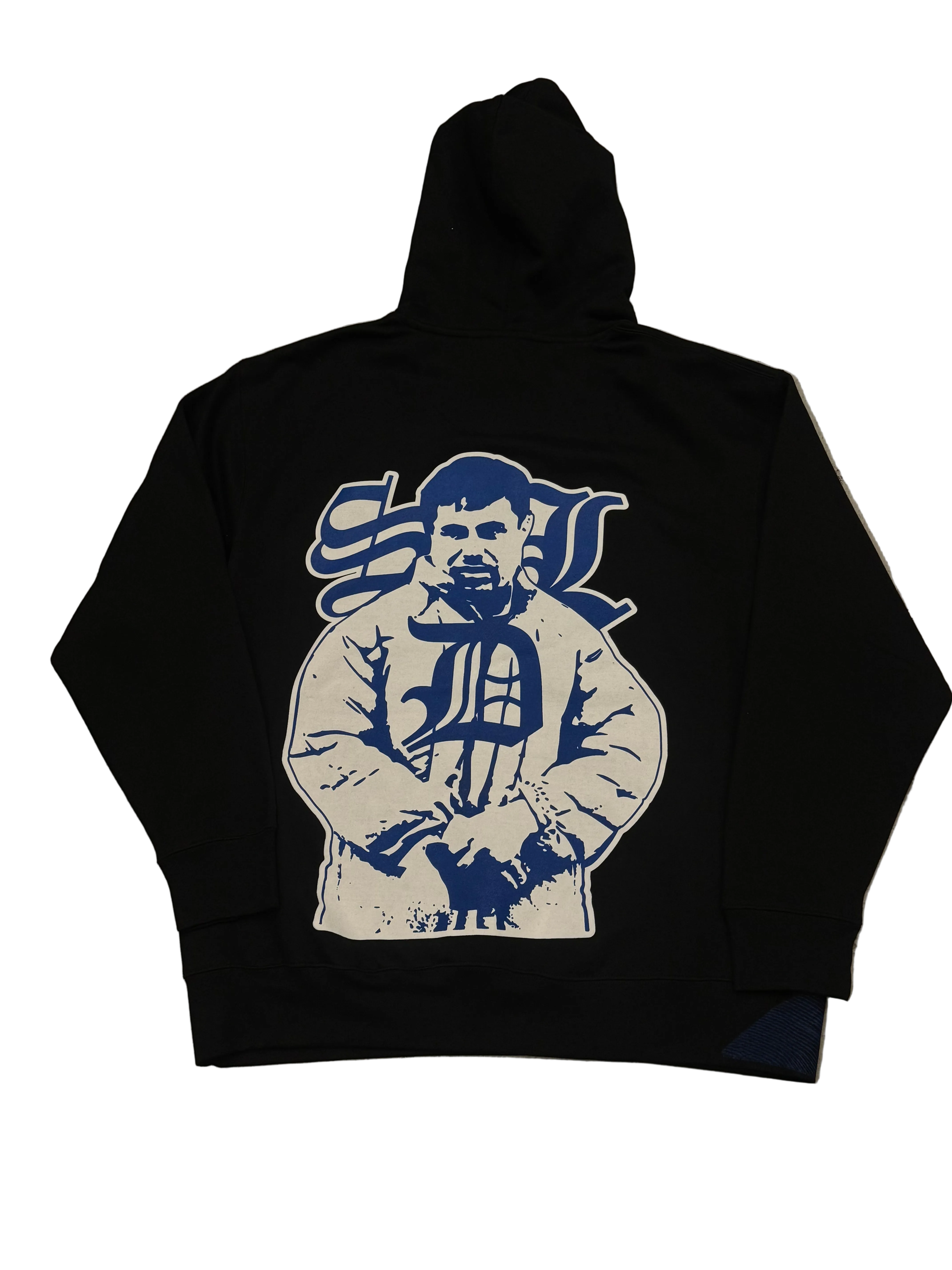 SKY DA LIMIT BLUE/ WHITE CHAPO BLACK HOODIE