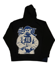 SKY DA LIMIT BLUE/ WHITE CHAPO BLACK HOODIE