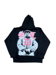 SKY DA LIMIT BLACK/PINK LA CHAPO HOODIE