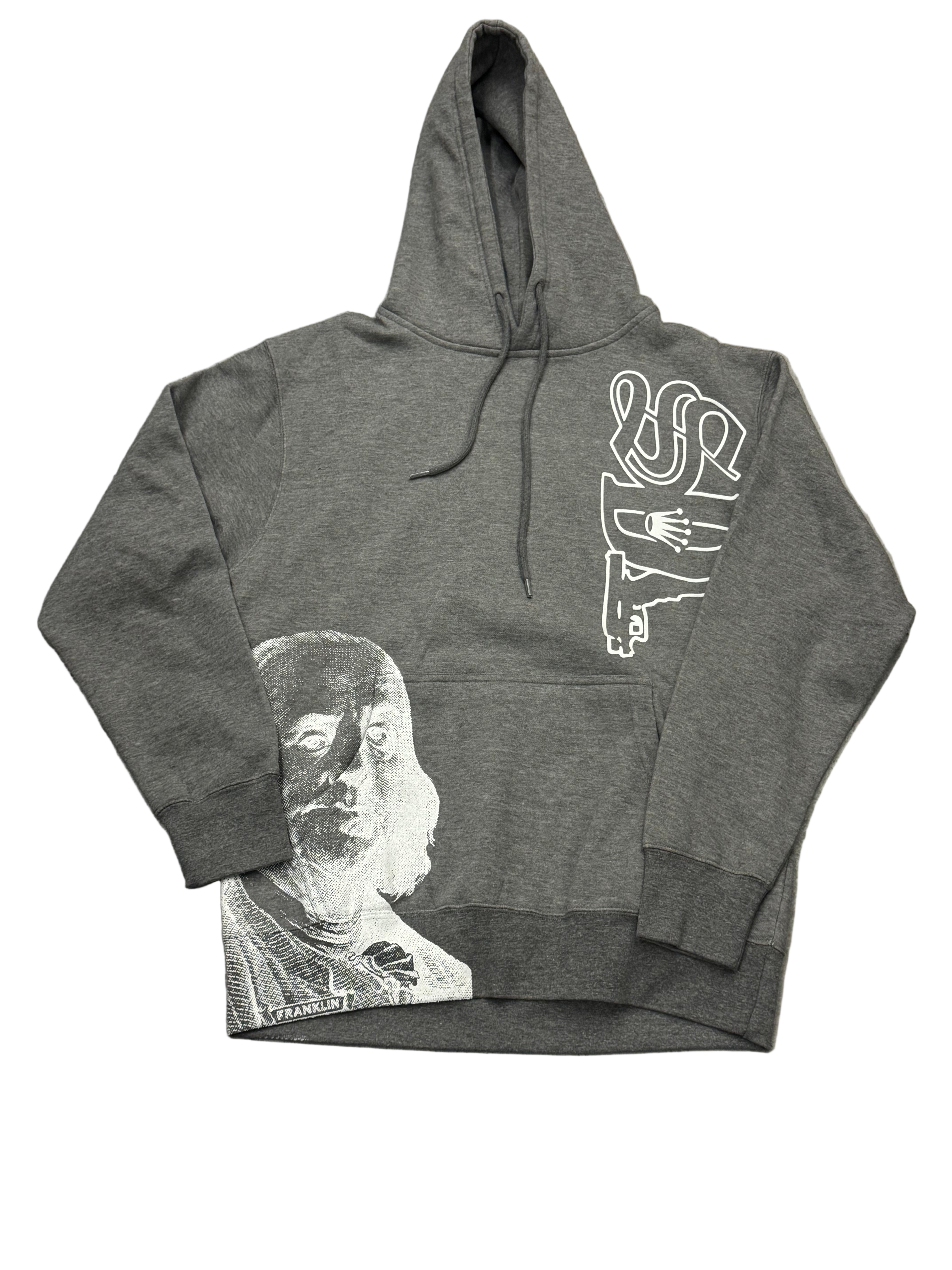 SKY DA LIMIT GREY/WHITE CHAPO V2 HODDIE