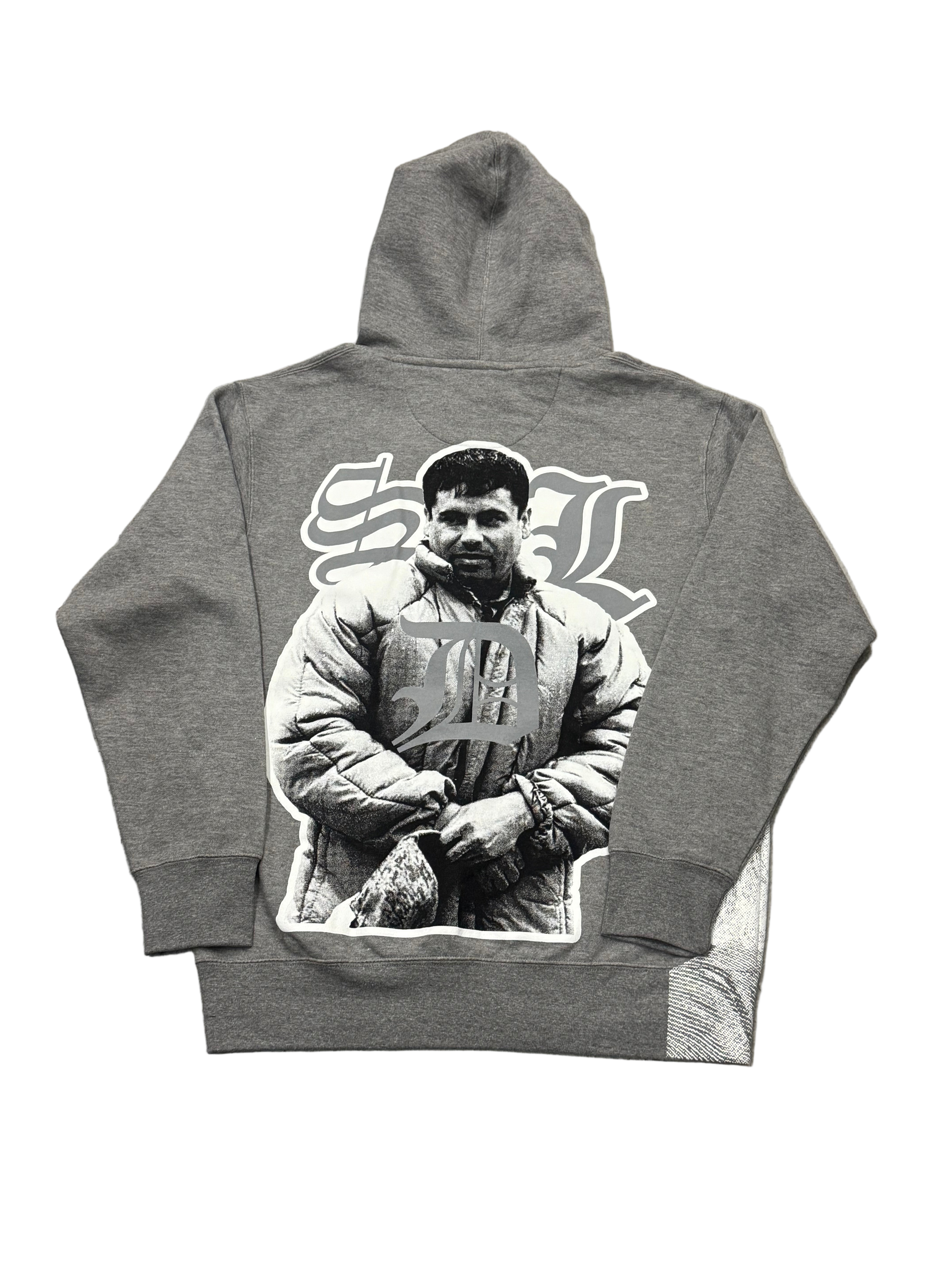 SKY DA LIMIT GREY/WHITE CHAPO V2 HODDIE