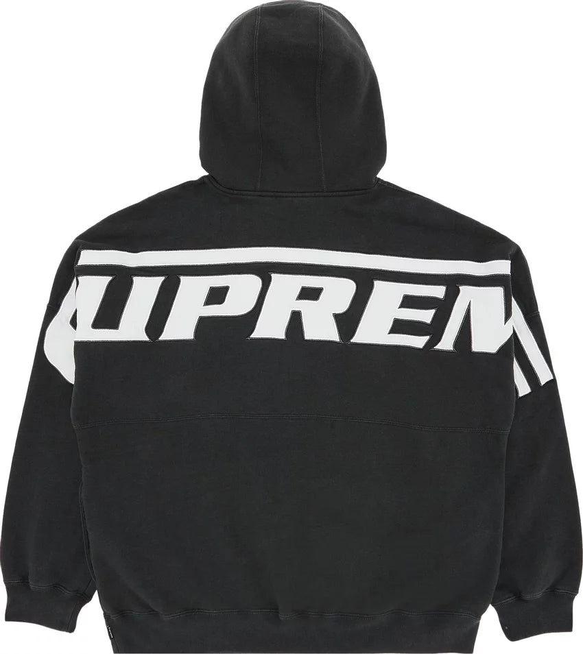 Supreme Wrapped Half Zip Hoodie "Black"