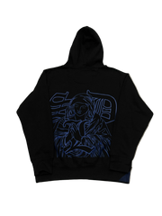 SKY DA LIMIT BLUE VIRGIN MARY BLACK HOODIE