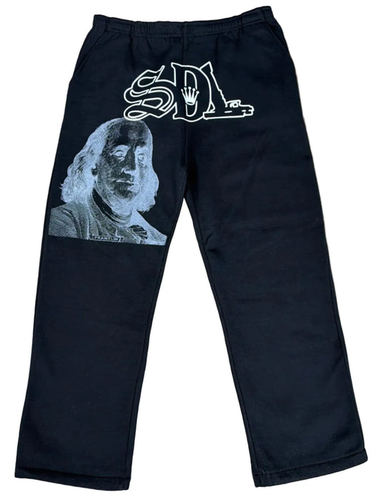 SKYS DA LIMIT GREY BLACK BENJAMIN BLACK SWEATPANTS