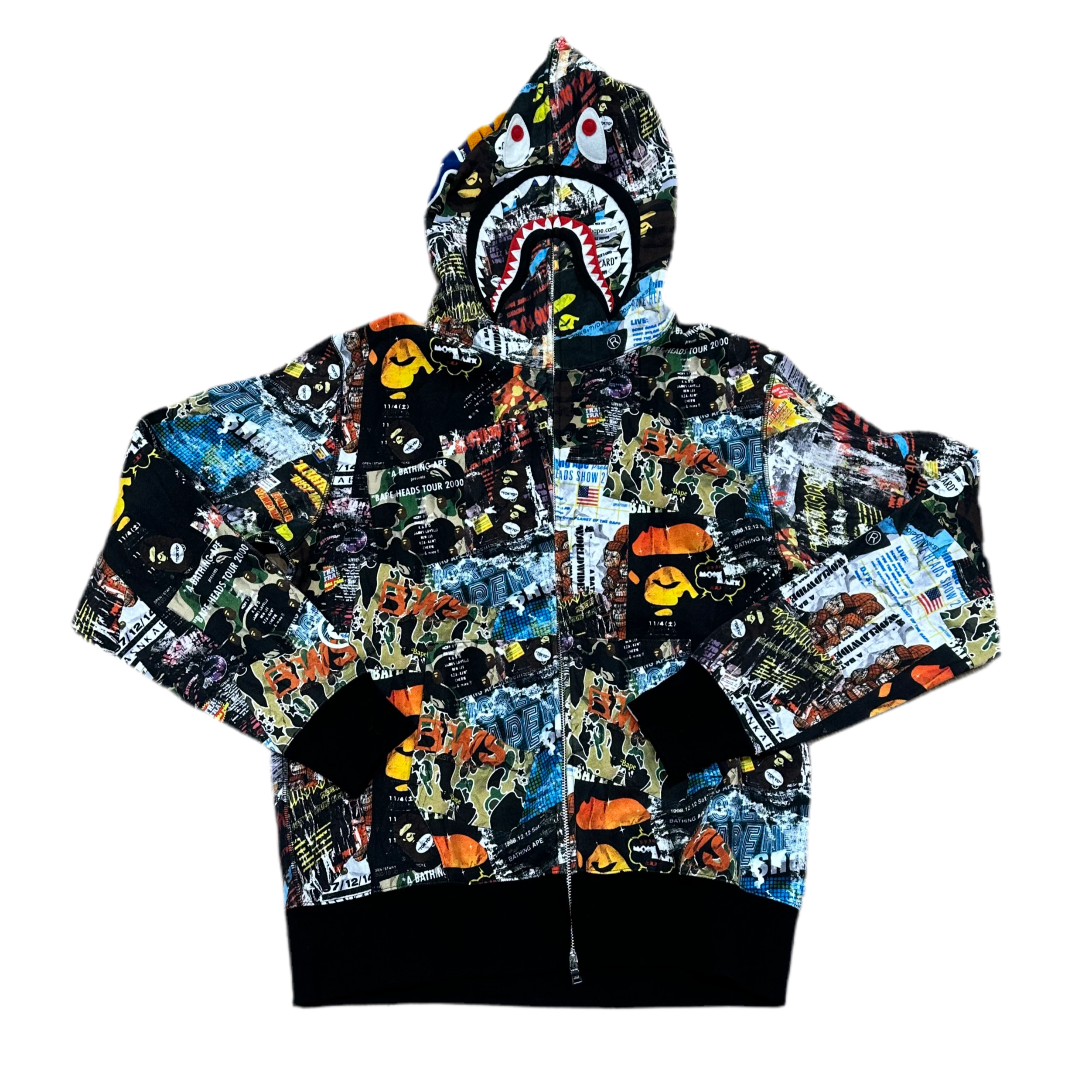 BAPE FULL ZIP PATTERN